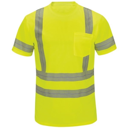 WORKWEAR OUTFITTERS Perform Hi-Vis?Long?Sleeve Class 3 T-Shirt -Medium SVY3AB-RG-M